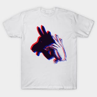 3D Shadow Puppet - GOAT T-Shirt